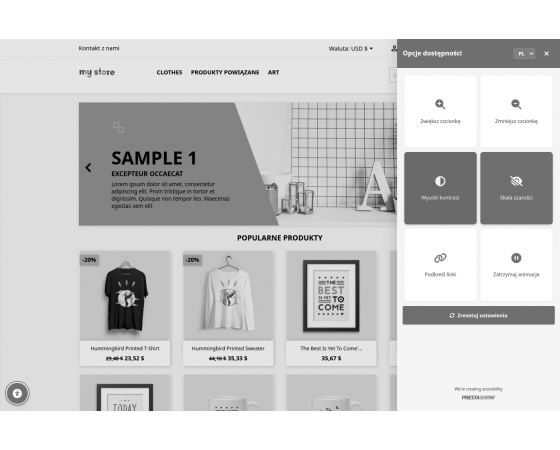 PrestaShow Accessibility PRO - WCAG 2.1 AA for PrestaShop