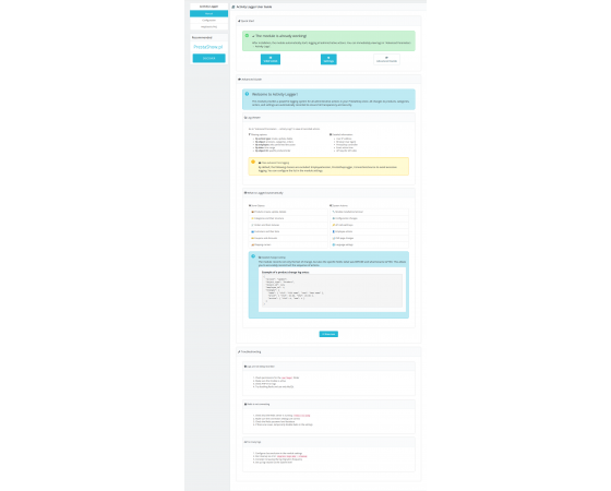 PrestaShop Advanced Logger