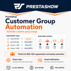 Cambio automático de grupo de clientes para PrestaShop