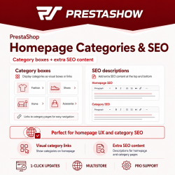 PrestaShop Hompages Kategorien und zusätzliche SEO Beschreibungen