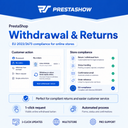 Devoluciones y cancelaciones: PrestaShop cumple la directiva 2023/2673 de la UE