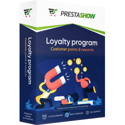 Programa de fidelización PrestaShop Recompensas y puntos de compra