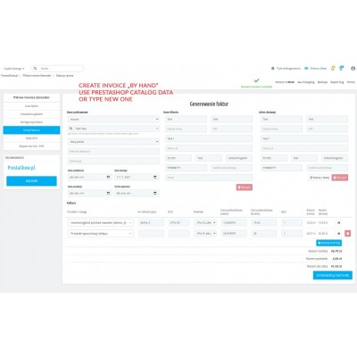 Faktury PrestaShop - Invoices Extender Faktury PrestaShop - Invoices Extender
