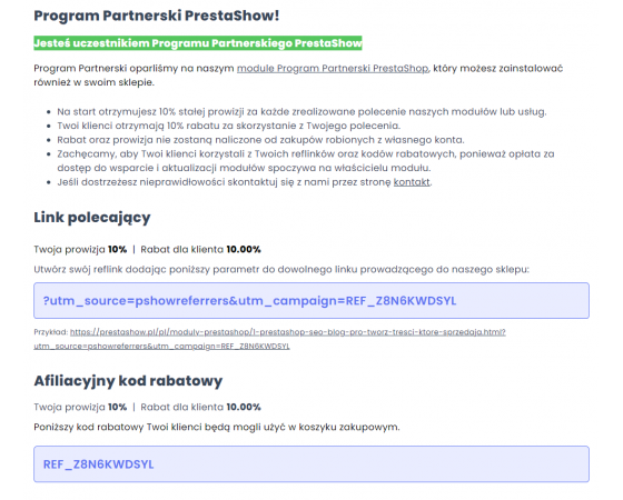 PrestaShop Referral Partner Program