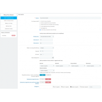 PrestaShop Price Master - mass prices edit, margins and roudoings