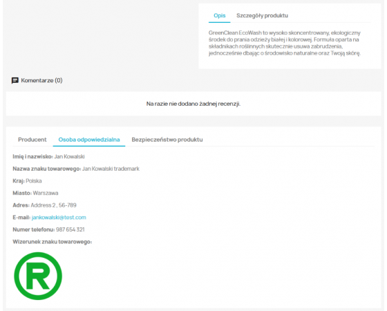 PrestaShop GPSR - product security in an online store