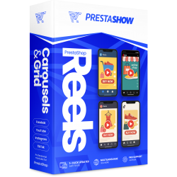PrestaShop Reels - vídeos de Instagram, Facebook y Youtube