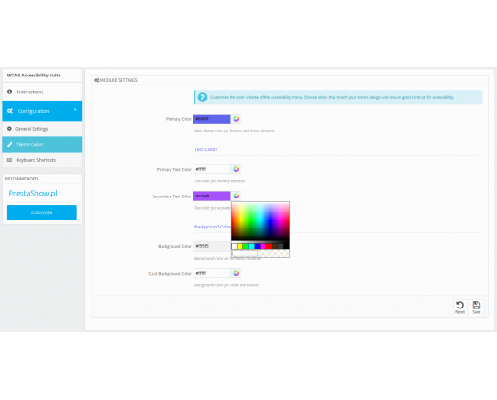 PrestaShow Accessibility PRO - WCAG 2.1 AA for PrestaShop