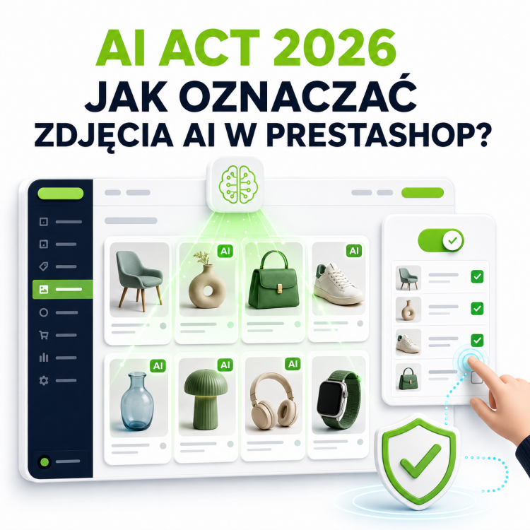 Panel de PrestaShop que analiza y etiqueta las imágenes generadas por IA de conformidad con la Ley de IA de 2026