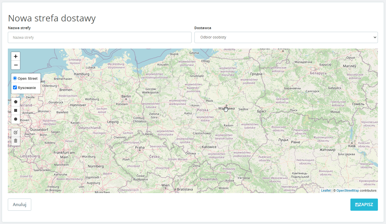 PrestaShop delivery zones and pricing