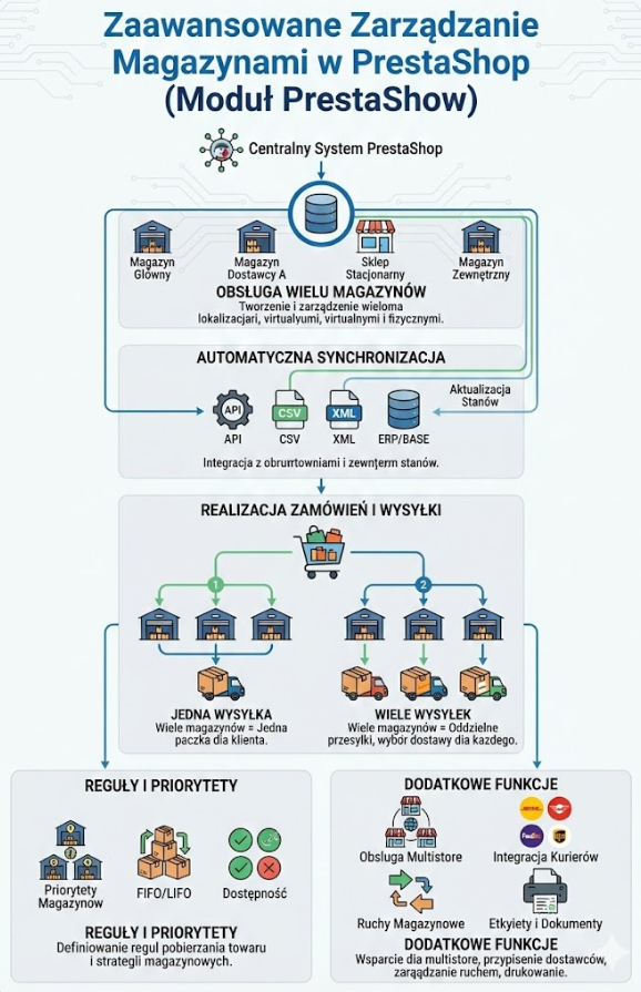 PrestaShop multi warehouses module